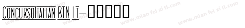 ConcursoItalian BTN Lt字体转换